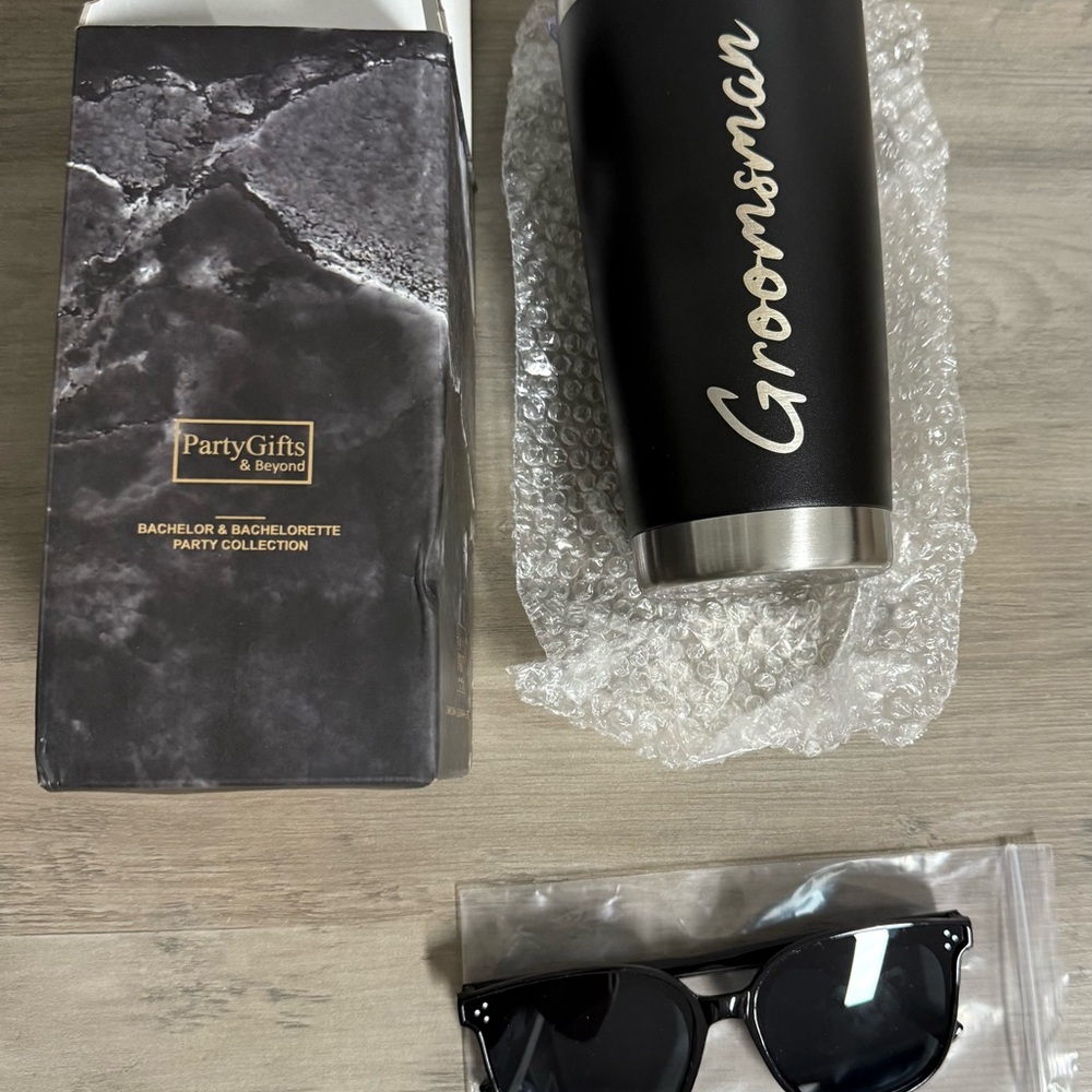 Groomsman Black Insulated Tumbler - Ideal Men Accessories Gift